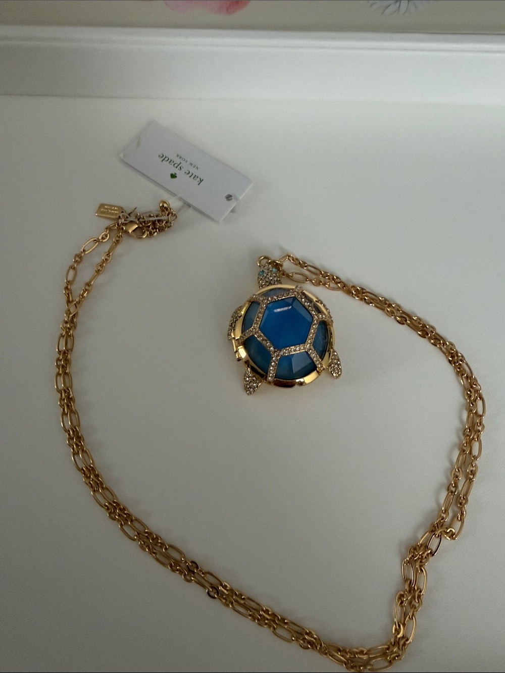 Paradise found Kate spade turtle necklace